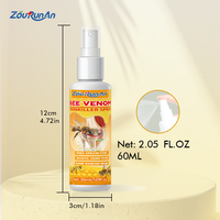 Spray analgésique à base de venin d'abeille Zourunan Herbal 30ml pour les douleurs lombaires, articulaires, aux genoux, aux jambes et au cou.