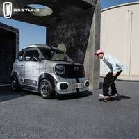 Auto Eléctrico Ligero Bestune Xiaoma, Mini Vehículo Automático de 2 Plazas para Estudiantes y Desplazamientos Urbanos, Vehículo Eléctrico Compacto de Bajo Consumo