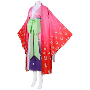 Costume de cosplay Kozuki Hiyori, style kimono japonais, 5 pièces, costume d'anime pour femmes adultes, impression en fibre de polyester - Product Image 2