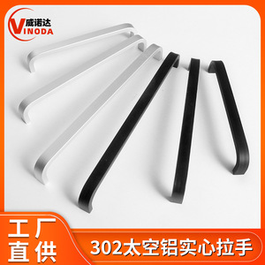 Aluminum Alloy Furniture Handle Bar Minimalist Cabinet Drawer Door Kitchen Cabinet Handle Durable <b>Oxidation</b> Finish - Product Image 5