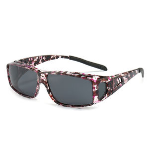 Sarmalamak ile polarize güneş gözlüğü Fit gündüz gece sürüş miyopi gözlük parlama önleyici Lunettes De Conduite Nocturne PC çerçeve - Product Image 4