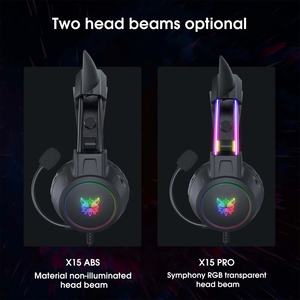 <span class=keywords><strong>Onikuma</strong></span> <span class=keywords><strong>X15</strong></span> <span class=keywords><strong>PRO</strong></span> RGB Lighting Headbeam Auriculares para juegos ligeros con cancelación de ruido Auriculares con cable para jugadores - Product Image 6