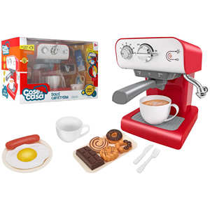 Machine à café B/O avec lumières, sons et fumée, et accessoires - Product Image 1