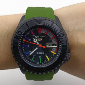 Reloj Deportivo Automático SEILOCE con Correa de Goma Resistente al Agua 5BAR, Fecha Automática, Movimiento NH36, Relojes de Buceo para Hombre - Product Image 3