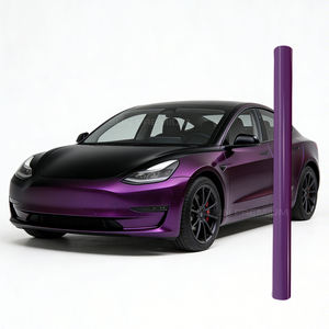 Film vinyle auto satiné <span class=keywords><strong>noir</strong></span> pinot <span class=keywords><strong>noir</strong></span> violet <span class=keywords><strong>mat</strong></span> <span class=keywords><strong>autocollant</strong></span> pour carrosserie de voiture pour SUV/camion - Product Image 1