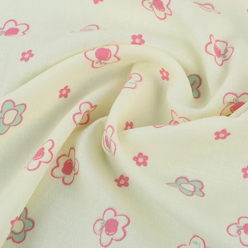 New flower type for spring comfort 100% Cotton twill underprint Children home clothes shirt fabric