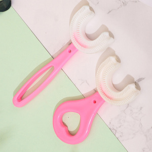 Anual-<span class=keywords><strong>cepillo</strong></span> de <span class=keywords><strong>dientes</strong></span> eléctrico de silicona para bebé, utensilio de ys-<span class=keywords><strong>1</strong></span> en forma de U para niños, 360 - Product Image 1