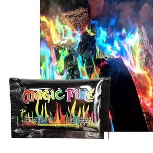 Usine professionnelle en gros feu de camp poudre à bois couleur brillante sac en papier Kraft Halloween flammes mystiques feu magique - Product Image 1