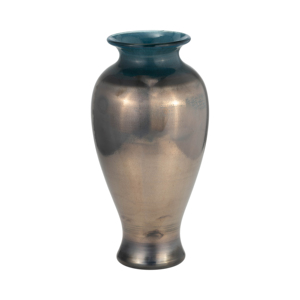 Vaso in vetro moderno per l'arredamento del soggiorno, raffinato complemento d'arredo, vaso decorativo per fiori con sfumature di colore discrete. - Product Image 2
