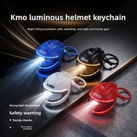 Porte-clés casque ABS lumineux créatif, pendentif de sac exquis et mignon, mini veilleuse, petit cadeau pour machine à griffes, vente en gros