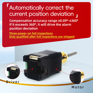 Vị trí thời gian thực umot + Phản hồi tốc độ DC Trình điều khiển xung vòng kín 24V + Bộ mã hóa 1000 dòng chì động cơ tuyến tính bước Vít dẫn động cơ - Product Image 4