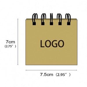 Custom Logo Printing Pocket Size Spiral Colorful <b>Sticky</b> <b>Note</b> Pad Mini Kraft Paper Notepads for Education Promotion - Product Image 2