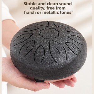 Tambor de Lengüetas de Acero de 6 Pulgadas y 11 Notas, Handpan Portátil para Principiantes y Meditación, Sonido Etéreo para <span class=keywords><strong>Yoga</strong></span> y Actuaciones - Product Image 3