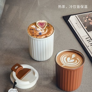 Venta al por mayor de fábrica: Taza de café helado de acero inoxidable 316, elegante taza de café, taza para sublimación, vaso térmico aislado. - Product Image 4