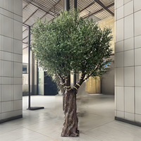Arbre artificiel faux olivier intérieur olivier faux arbre pour la décoration de paysage dans les centres commerciaux hôtels projets d'aménagement paysager