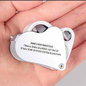 BIJIA fort grossissement 30x 60x double poche bijoux loupe <span class=keywords><strong>Antique</strong></span> Jade outil d'identification - Product Image 3