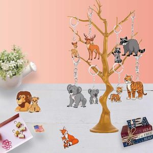 Double Sided Waterproof Scratch Resistant Acrylic Keychain <b>Key</b> <b>Holder</b> Bag Pendant Acrylic Keychain for Souvenir Retail Display - Product Image 1