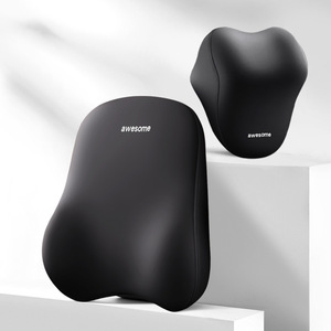 Cuscino all'ingrosso del sedile dell'automobile della schiuma di memoria della fabbrica con il poggiatesta ed il cuscino lombare dello schienale di sostegno per la colonna vertebrale ed il Comfort del collo - Product Image 6