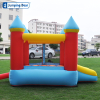 Vente flash : Aire de jeux intérieure gonflable avec toboggan et château rebondissant pour enfants, installation facile, certifié CPC