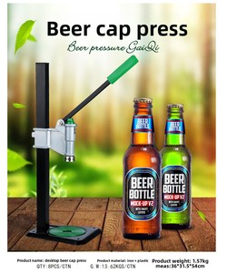 Machine manuelle de presse de bouchon de bière de bureau détachable scellage de bouchon de couronne semi-automatique pour le matériel d'emballage en plastique de soda et de <span class=keywords><strong>cola</strong></span> - Product Image 6