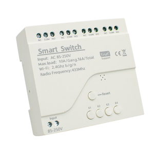 Módulo WIFI de 4 Canales Compatible con Tuya Smart Switch, Control <span class=keywords><strong>Remoto</strong></span> 85-250V, Receptor 10A, Relé Inteligente para Alexa y Google Home - Product Image 2