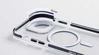Étui de téléphone magnétique 3-en-1 C&T en TPU PC TPE transparent, design personnalisé, protection antichoc 360°, anti-jaunissement pour / 16/15