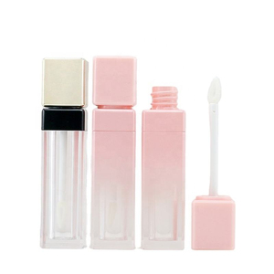 <b>Square</b> Gradient Pink <b>Plastic</b> Lipgloss Tube Custom Logo 2ml Non Spill PP Lip Gloss <b>Container</b> Packaging Liptint Bottles - Product Image 6