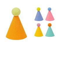 Chapeau d'anniversaire en feutre de fibres pour l'international, sans impression, pour l'agencement photo de fête d'anniversaire, pendentif pour la célébration du premier anniversaire de bébé