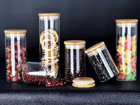 Tarros de Vidrio con Alto Contenido de Boro para el Hogar, Cocina, Té, Especias, Alimentos, Frutas Secas, Galletas, Leche en Polvo