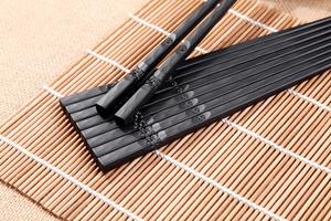 Elegantes palillos negros <span class=keywords><strong>de</strong></span> fibra <span class=keywords><strong>de</strong></span> vidrio con caja <span class=keywords><strong>de</strong></span> lujo palillos <span class=keywords><strong>chinos</strong></span> para <span class=keywords><strong>comer</strong></span> para acampar Material plástico - Product Image 3