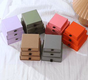 קופסת תכשיטים למגירה, מארגן אחסון רב תאים לטבעות, עגילים ושרשראות, קופסה חוסכת מקום לשידה בבית - Product Image 3