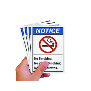 通知-禁止吸烟禁止蒸气吸烟禁止电子香烟标签标志带符号，交通标志发光二极管箭头灯信号板