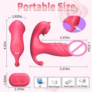 Vibrateur en silicone Rose à télécommande portable - 9 vitesses de vibration, étanche, rechargeable par USB, discret, jouet sexuel pour la masturbation, en vrac - Product Image 4