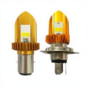 Faro Delantero para Motocicleta COB LED H6 BA20D de Alta Luminosidad de Fábrica, 12V~80V, Luz Alta/Baja, Amarillo/Blanco, Luces H4 - Product Image 3