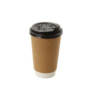 Tazze da <span class=keywords><strong>caffè</strong></span> in carta usa e getta a doppia parete 8oz/12oz/16oz con coperchi - Product Image 3