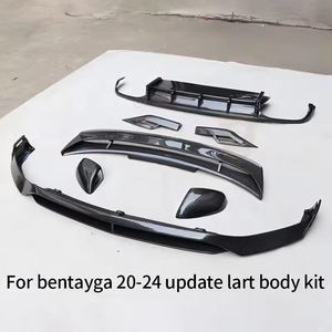 LD Style Kit de carrosserie en fibre de carbone sèche pour Bentley Bentayga 2020-24 Lèvre avant Diffuseur arrière Couverture de rétroviseur de toit - Product Image 2