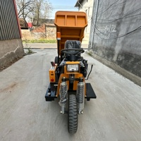 Mini-dumper électrique à trois roues ZY-155, camion benne hydraulique à essieu arrière à insertion directe renforcé pour le transport en tunnel étroit et dans les mines