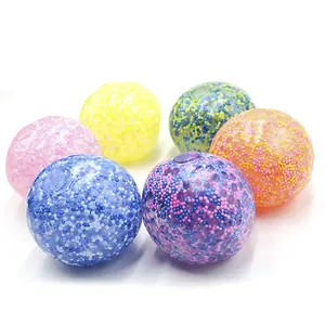 7CM TPR Soft DNA Gel Filled Stress Ball Grouting Filled Squeeze Bead Ball for Stress Relief