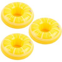 Mini anneau de natation gonflable en Pvc flottant, Logo personnalisé, porte-gobelet de fête, flotteur de piscine