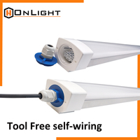 Luminaire LED étanche IP65, luminaire anti-vapeur 2FT/4FT/5FT, usage industriel intérieur/extérieur, 30W, certifié ETL