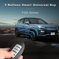 Clé Intelligente Universelle de Haute Qualité en Stock AUTEL IKEYNS005AL pour Nissan 5 Boutons 5 Pièces/Lot pour Voiture