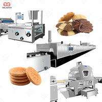 Biscuits professionnels Maria formant la machine à biscuits ronde au beurre de noix 2 lignes ligne de Production de biscuits mous Sandwich Turquie