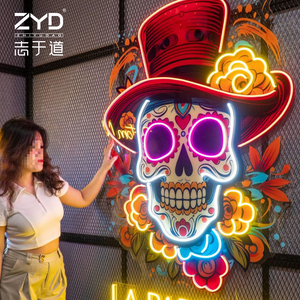 Forma di Silhouette di immagine fotografica su misura creativa unica per l'insegna al Neon del regalo di celebrazione della festa di anniversario di compleanno - Product Image 5