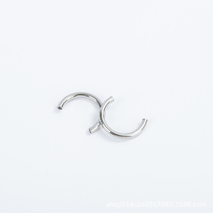 Anneau en acier inoxydable en forme de fer à cheval 1,2/1,0 mm 6/8/10/12 mm avec filetage interne pour bijoux de piercing - Product Image 3