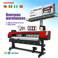 Imprimante à solvant écologique Kenteer 1,9 m I3200 F1080 à tête unique, machine d'impression numérique à jet d'encre pour bannières en vinyle avec pompe de haute qualité