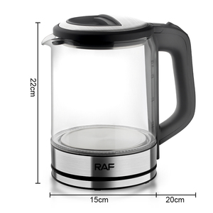 Bouilloire électrique en verre de 1,8 L et chauffe-eau avec filtre en acier inoxydable et couvercle intérieur - Product Image 3