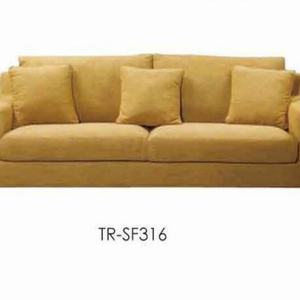 Muebles de Salón de Estilo Europeo, Sofá de Madera Maciza para Dormitorio, Canape Gris Tapizado, Cómodo Sofá para Sala de Estar - Product Image 2