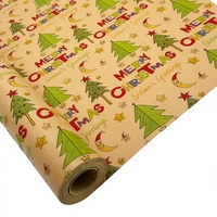 Cadeaux personnalisés pour anniversaire et Noël, papier kraft écologique, résistant à l'humidité, emballage cadeau réutilisable en rouleau