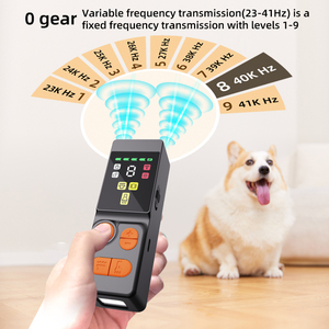 2025 nuevo Repelente de perros ultrasónico 0-9 frecuencia variable de engranaje, con emisores 4X sónicos, rango de 45 pies, linterna incorporada - Product Image 3