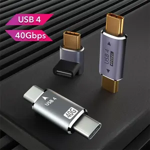Adaptateur USB 4 40Gbps OTG vidéo 8K @ 60Hz charge 100W 5A USB C à Type C prise de convertisseur de données pour MacBook Pro Air